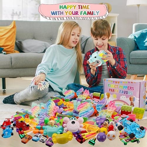 1000+ PCS Party Favors for Kids, Fidget Toys Pack, Birthday Gift,Christmas Stocking Stuffers,Christmas Gift,Treasure Box, Goodie Bag Stuffers, Carnival Prizes,Pinata Filler Sensory Toy for Classroom thumbnail 2