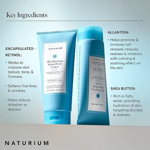 Naturium Skin-Renewing Retinol Body Lotion, Advanced Firming Anti-Aging Skin Care, with Encapsulated Retinol & Shea Butter, 8 oz thumbnail 5