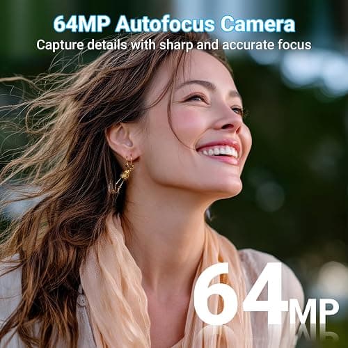4K Digital Camera for Photography and Vlogging, 64MP Compact Autofocus Video Camera with Dual Lens, Anti-Shake, 16X Zoom, Flash, 32GB SD Card & 2 Batteries, for Teens & Beginners (Black) thumbnail 3