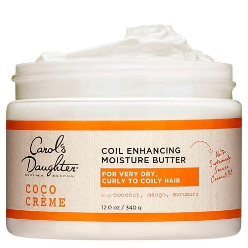 Carol's Daughter Coco Creme Coil Enhancing Moisture Butter, with Coconut Oil and Mango Butter, for Very Dry Curly Hair, Paraben and Silicone Free, 12 oz thumbnail 2