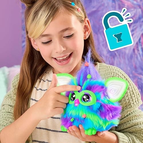 Furby Galaxy Edition, Glow in The Dark, 15 Fashion Accessories, Interactive Plush Toys for 6 Year Old Girls & Boys & Up, Voice Activated Animatronic (Amazon Exclusive) thumbnail 7