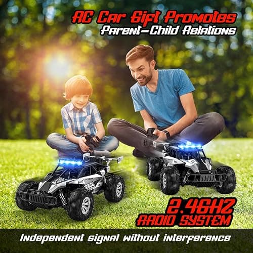 BLUEJAY Remote Control Car, 2.4GHz High Speed 33KM/H RC Cars Toys, 1:12 Monster RC Truck Off Road with LED Headlight and Rechargeable Battery Gifts for Adults Boys 8-12 thumbnail 7