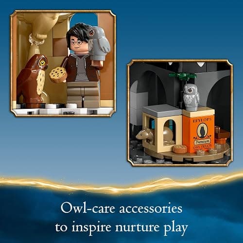 LEGO Harry Potter Hogwarts Castle Owlery Toy, Wizarding World Fantasy Toy for Girls and Boys, Harry Potter Castle Playset with 3 Characters, Birthday Gift Idea for Kids Ages 8 and Up, 76430 thumbnail 4