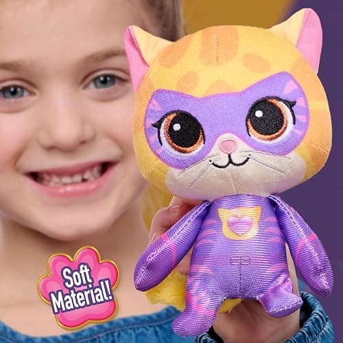 Disney Jr. SuperKitties Small 8-inch Plush Sparks Stuffed Animal, Su-Purr Wild Outfit, Kitten, Toy for Fans, Girls, Kids, Holiday Stocking Stuffers, Gifts, Presents, Ages 2 and Up by Just Play thumbnail 2