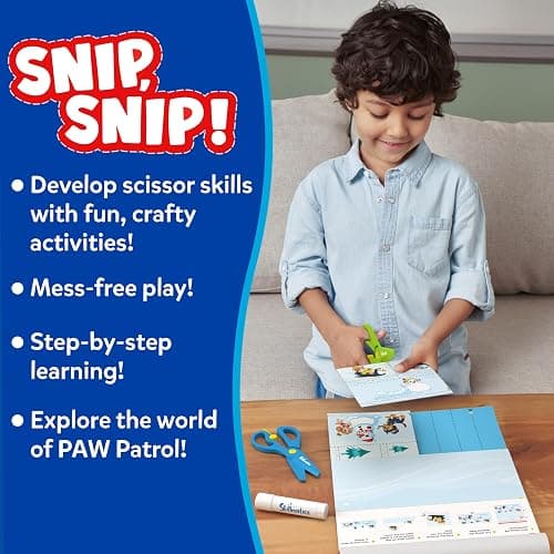 Skillmatics Scissor Skills Activity Book - Snip Snip PAW Patrol, Stocking Stuffers, Preschool Cutting & Creative Activities, Felt Craft Kit, Fine Motor Skills, Christmas Gifts for Ages 3, 4, 5, 6, 7 thumbnail 4
