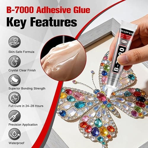 10 PCS 15ml B7000 Glue Clear with Precision Tip, Rhinestone Glue for Nail, Craft Glues, Jewelry Glues, Jewelry Making, Nail Art, DIY, Makeup, Shoes thumbnail 2