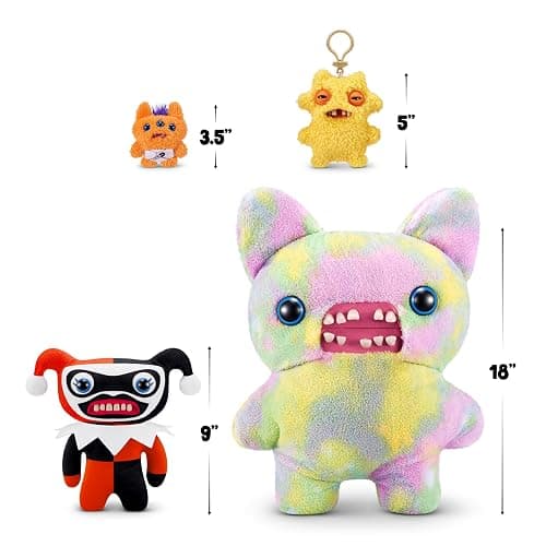 Fuggler x DC by ZURU Funny Ugly Monster, Plush, Collectible, Toy (Harley Quinn) thumbnail 2