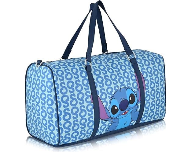 Stitch, Minnie, Mickey, Pooh, Harry Potter, or Jack Skellington 16" Leather Mini Travel Bag, Duffle Bag, Overnight Bag thumbnail 2