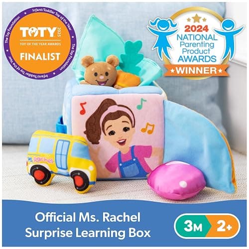 Ms. Rachel Official Surprise Learning Box, Educational Toys with Stuffed Animals, Sensory Toys & Activities for Babies, Toddler Toys for Girls & Boys Ages 0-2+ thumbnail 2