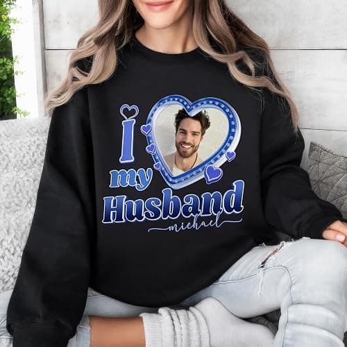 JIX & JOKY Custom Your Own Bootleg Rap Tee Custom Girlfriend Face Shirt for Boyfriend Vintage Birthday Valentine Shirt thumbnail 6