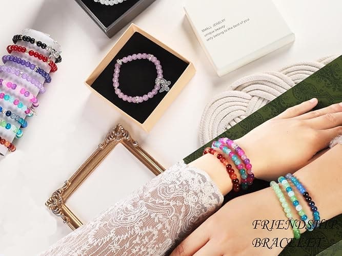 XJRLUK Glass Beads Bracelet Making Kit, 3000 pcs 72 Colors 6 mm Crystal Beads for Jewelry Making, Glass Beads Kits for Beginners DIY Earrings Necklaces Rings Crafts Birthday Gifts thumbnail 7