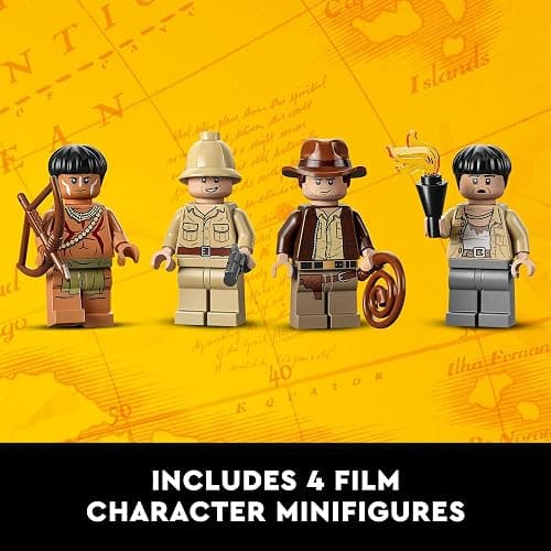 LEGO Indiana Jones Temple of The Golden Idol 77015 Building Project for Adults, Iconic Raiders of The Lost Ark Movie Scene, Includes 4 Minifigures: Indiana Jones, Satipo, Belloq and a Hovitos Warrior thumbnail 5