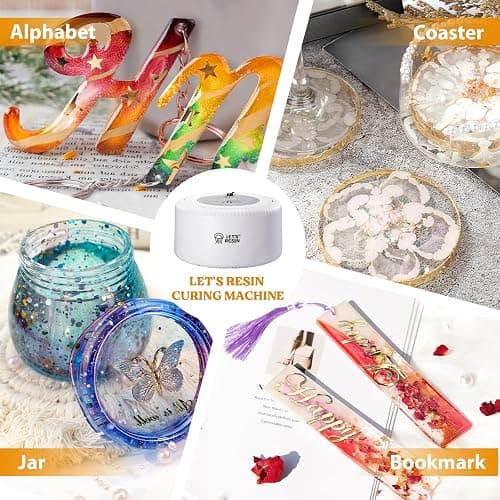 LET'S RESIN Curing Machine for Resin - 3 Hours Auto Dryer With Large Tray, One-Button Setting, No Deformation Quick Supplies for DIY, Silicone Molds, 3D Silicone Molds thumbnail 6