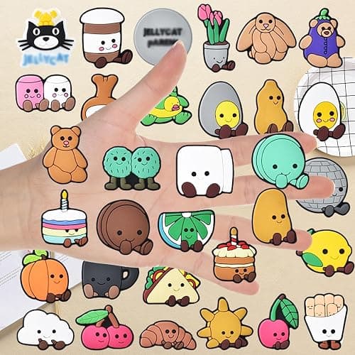 BFSYRR Croc Charms,Shoe Charms,32 Pcs Cute Animal Charms,Lightweight Shoe Accessories for Kids Adults Teens,Clogs Decorations for Parties Holidays Daily thumbnail 3