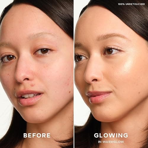 Saie Mini Glowy Super Gel - Hydrating Makeup Primer and Illuminating Glow Serum Enriched with Vitamin C and Squalane Oil - All-Over Liquid Highlighter Makeup for Instant Glass Skin - Warmglow (0.5 oz) thumbnail 4
