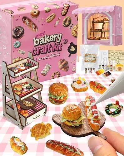 iLAND Air Dry Clay Crafts for Girls 8-12 Cute Arts and Crafts for Kids Fun Kid Activities on Lovely Modeling Clay Kit DIY Crafting for Teens Birthday Gifts for Girls 10-12 13 Christmas Gifts Creative - Image 1