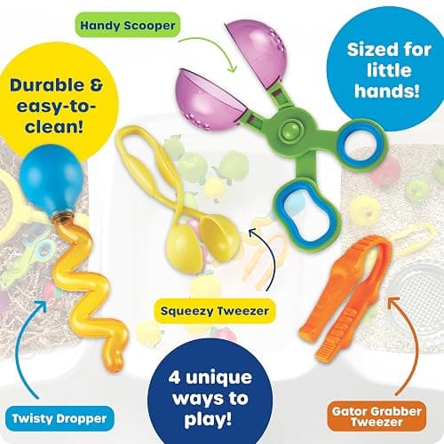Learning Resources Helping Hands Fine Motor Tool Set Toy, Fine Motor and Sensory Toy, Fine Motor Games, Ages 3+ thumbnail 6