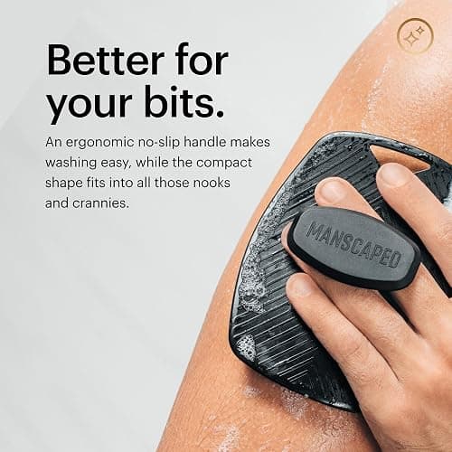 MANSCAPED® The Body Buffer Premium Silicone Scrubber for Nourishing, Cleaning & Exfoliating Your Skin - Lather Boosting Bristles with Ergonomic No-Slip Handle, Long-Lasting & Easy to Clean (1-Pack) thumbnail 4