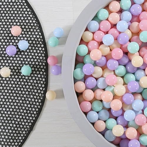 GOGOSO Ball Pits Balls for Toddlers Pack of 50 100 200 Plastics Shape Ball Non-Phthalate Non-BPA Non-Toxic 2.2-Inch Crush Proof Play Balls thumbnail 6