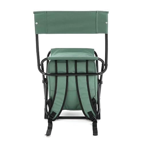 Arrowhead Outdoor Multi-Function 3-in-1 Compact Camp Chair: Backpack, Stool & Insulated Cooler, w/Bottle Holder & Storage Bag, External Pockets, Backrest, Fishing, Hiking, Heavy-Duty, USA-Based thumbnail 15