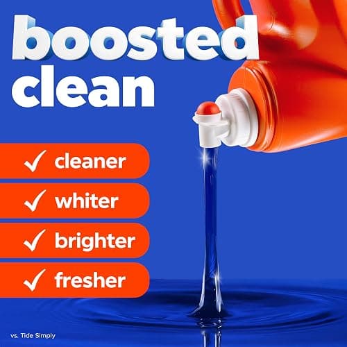 Tide Laundry Detergent Liquid, Original Scent, Works on 100% of Common Stains, Laundry Soap, Liquid Laundry Detergent, 100 Loads, 3.9 L thumbnail 4