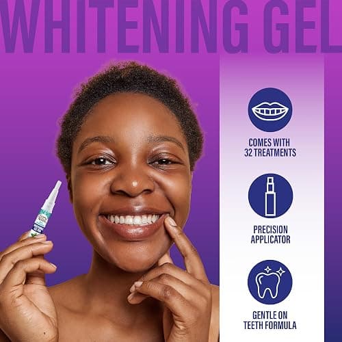 GuruNanda Premium Teeth Whitening Kit with Wired LED Light & Whitening Pen, Works with iPhone & Android, Helps Remove Surface Stains from Coffee, Food, Soda thumbnail 4