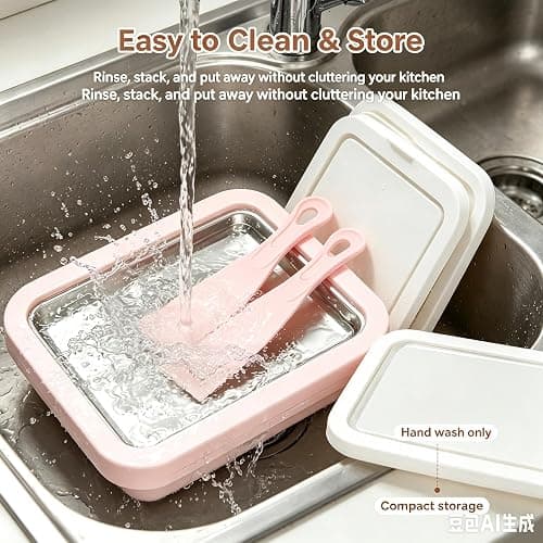 Instant Ice Cream Maker,Rolled Ice Cream Maker, Soft Serve Ice Cream maker,Perfect for Frozen Yogurt, and More! Food grade stainless steel ice cream roll machine for home us (Pink) thumbnail 6