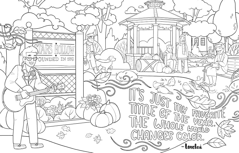 Gilmore Girls: The Official Coloring Book thumbnail 4