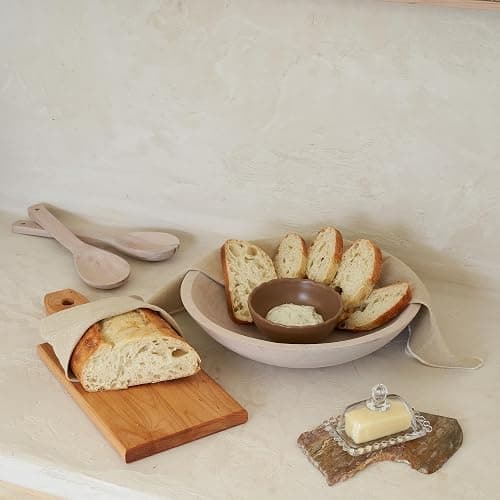 KIBAGA Extra Large Wooden Salad Bowl Set With Serving Utensils - A Beautiful Party Salad & Fruit Bowl With Serving Spoons Perfect for Your Dinner Party - Decorative & Practical Kitchen Must-Have thumbnail 9