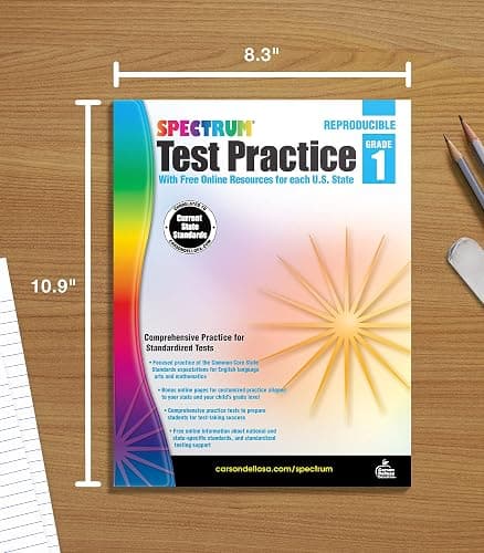 Spectrum Grade 1 Test Practice Workbooks, Ages 6 to 7, 1st Grade Test Practice Workbook, Math, Language Arts, Reading Comprehension, Vocabulary, and Writing, Standardized Test Practice - 160 Pages thumbnail 7
