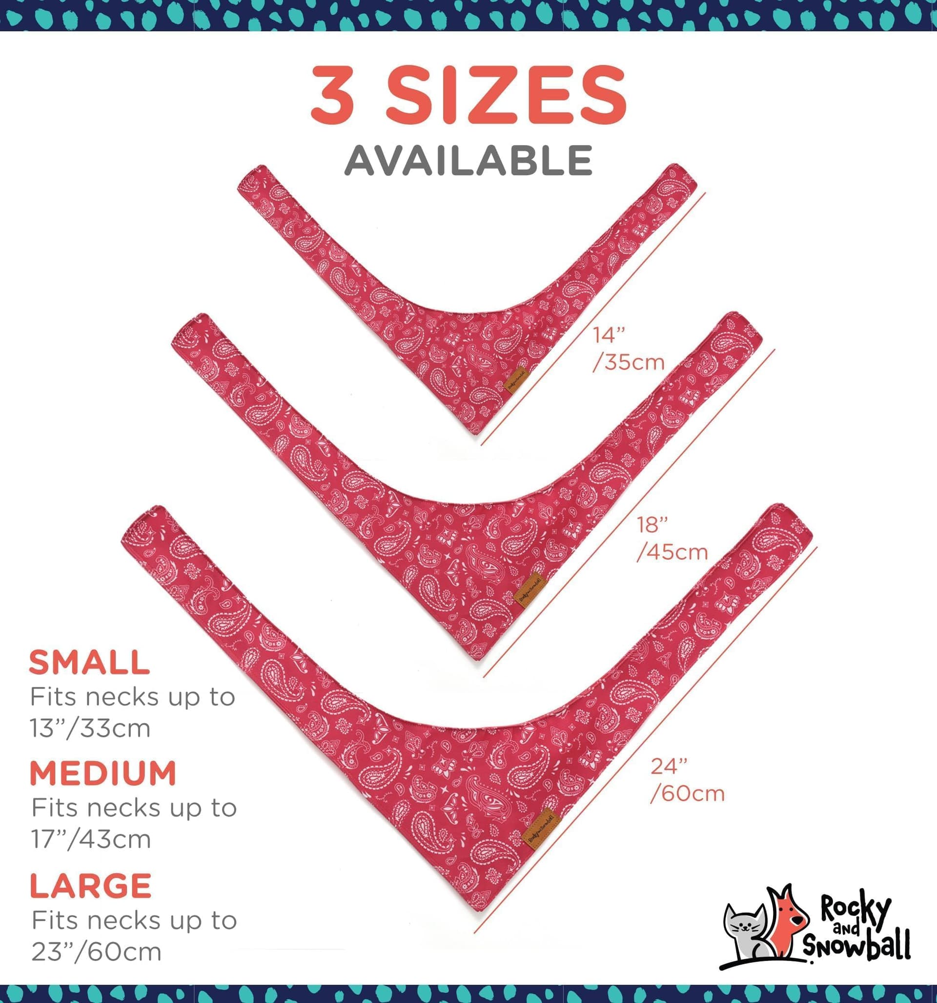Dog Bandanas, Pet Bandanas for Dogs - Puppy Bandana, Reversible Scarf, Soft & Breathable, Dog Scarf for Medium & Large Dogs thumbnail 4