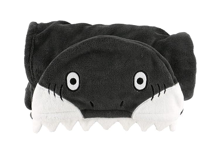 Lazy One Wearable Hooded Blanket for Kids, Animal Hooded Blanket (Shark) thumbnail 4