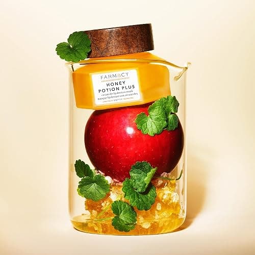 Farmacy Hydrating Face Mask - Honey Potion Plus Nourishing Skincare Facial Mask with Niacinamide, Ceramides + Pro-Vitamin B5 to Protect + Replenish Moisture Barrier (50g) thumbnail 5