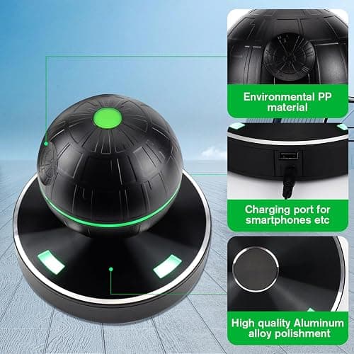 Upgraded Wireless Arc Star Floating Speaker, Magnetic Levitating Bluetooth Speaker with 8W Loud 360 Stereo Sound, Cool Tech Gadgets, Creative Gifts for Home Office Decoration thumbnail 4
