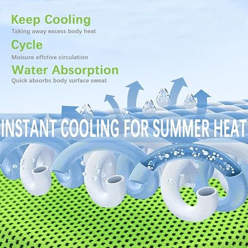 4 Packs Cooling Towel, 40" x 12" Microfiber Cooling Towels for Neck and Face, Soft Breathable Gym Towel for Working Out with Waterproof Bag & Carabiner, Sweat Towels for Running, Yoga, Travel, Climb thumbnail 5