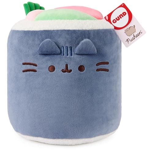 GUND Pusheen Bento Sushi Roll Plush, Squishy Toy, Collectible Plush Toy, Food Plushies, Stuffed Animal for Ages 8 and Up, Blue, 11” thumbnail 6