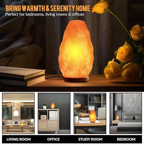 Himalayan Glow Salt Lamp with Touch Dimmer Switch 5-7 lbs thumbnail 8