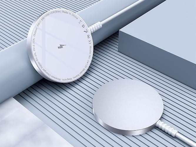 for MagSafe Charger: Magnetic Wireless Charging Pad for iPhone 17 16 15 14 13 12 Series & AirPods 4-2 Pro, Strong Magnet, Aluminum Alloy, USB-C/A Ports, Ultra-Thin & Portable, Ideal for Desk & Bedside thumbnail 8