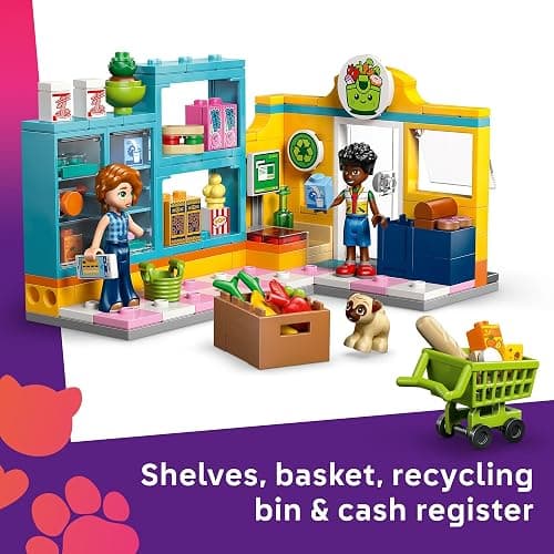 LEGO Friends Heartlake City Convenience Store Building Toy for Girls & Boys - Pretend Play Set for Kids, Ages 5+ - W/Autumn & Zac Minidolls, 1 Toy Dog, & Accessories - Gift Idea for Birthdays - 42680 thumbnail 3