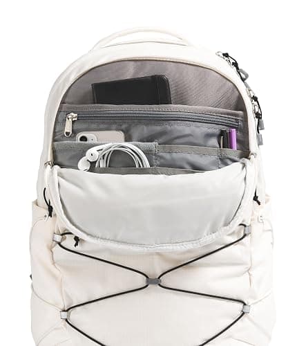 THE NORTH FACE Women's Borealis Commuter Laptop Backpack | Everyday Travel Bag with 16" Laptop Sleeve, Women-Specific Fit, Reflective Details, Gardenia White/TNF Black-NPF, One Size thumbnail 4
