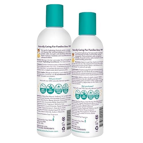 Fairy Tales Curly Q Hydrating Kids Shampoo 12oz and Conditioner 8oz - Paraben, Sulfate, Gluten, and Nut Free - For All Curl Types Including Multi Cultural Hair (2 Pack) thumbnail 2
