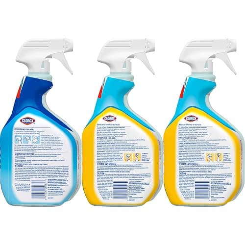 Clorox Disinfecting All-Purpose Cleaner 32 Oz and Disinfecting Bathroom Cleaner, Household Essentials, 30 Oz, Pack of 3 thumbnail 12