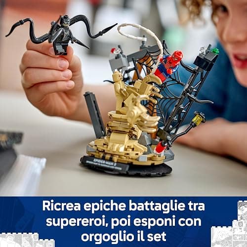 LEGO | Marvel Battaglia Epica: Spider-Man vs. Sandman - Giocattolo dei Supereroi con 3 Minifigure Inclusi Spider-Man & Venom, e Cantiere Edile - Regalo per Bambini da 9 Anni in su Fan dei Film - 76334 thumbnail 9