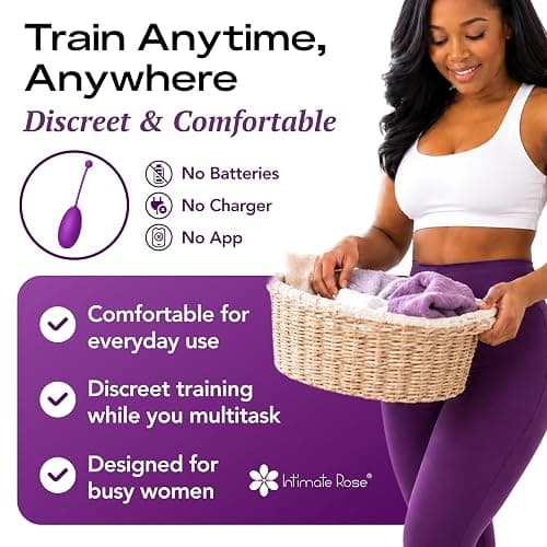 Kegel Exercise System - Pelvic Floor Exercises - Set of 6 Premium Silicone Kegel Exercise Weights & Control with Training Kit for Women: Beginners & Advanced thumbnail 7