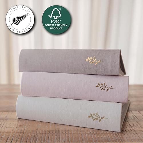 Elegant Linen Photo Album - 200 Acid-Free Pockets for 4x6 Pics - Perfect for Weddings & Gifts thumbnail 8