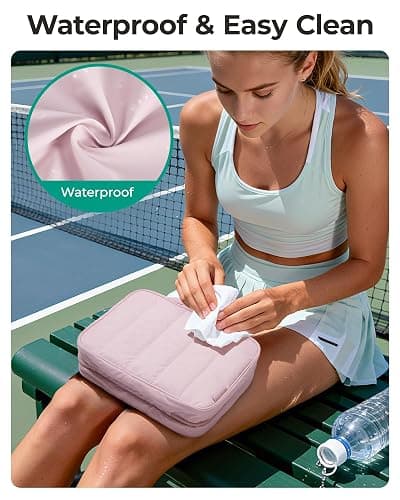 BAGSMART Travel Toiletry Bag for women, Portable Hanging Hook Makeup Bag Organizer, Waterproof Makeup Cosmetic Bag, for Full-Size Accessories, Toiletries, Camel thumbnail 4