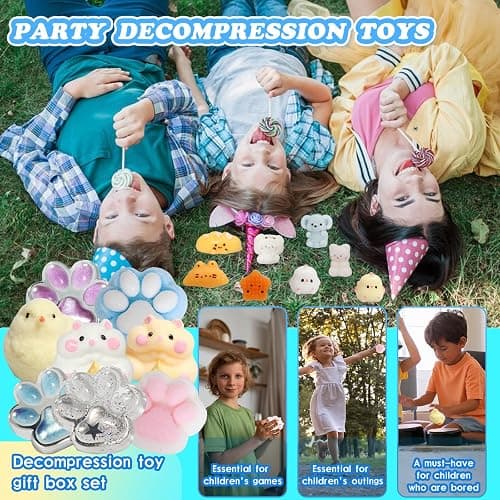 16pcs Squishy Pack,Fidget Toys Kit,Include taba Squishies Party Favors for Kids 4-8 8-12 Treasure Box Toys for Classroom Birthday Goodie Bag taba Squishy Stress Relief Toys thumbnail 5