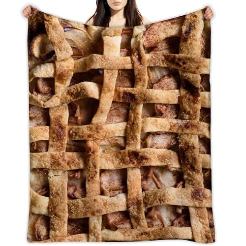 Anydia Apple Pie Blanket Gifts for Lover 40 x 50 Inch for Kid,Apple Pie Fannel Fleece Throw Blanket Super Soft Throws Blanket for Bed Couch Sofa thumbnail 9