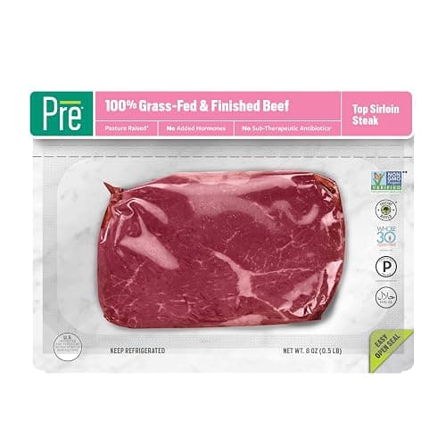 Pre, Beef Top Sirloin Steak, Grass-Fed, Pasture-Raised | 0.5 lbs. - Image 1
