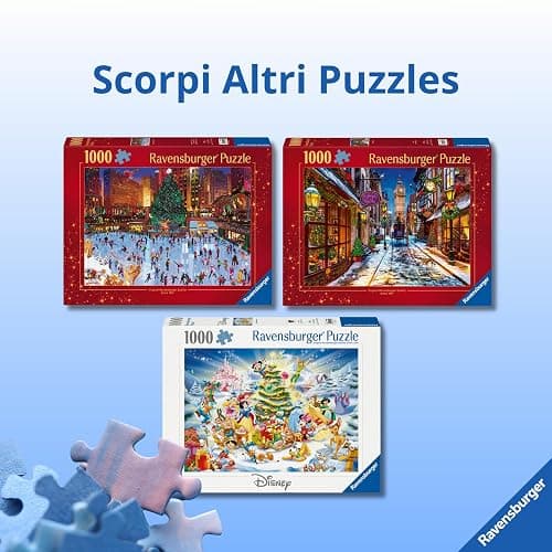 Ravensburger - Puzzle 1000 Pezzi Disney Christmas | Puzzle Disney Per Adulti E Bambini Con Una Misura Di 70x50 Cm | Regalo Per Adulti E Bambini Da 14 Anni E Più thumbnail 7